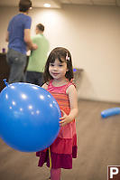 Claira With Blue Balloon