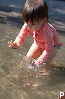 Nara Splashing In The Water