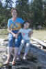 Grandma And Nara On Log