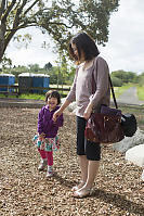 Claira Smiling With Mom