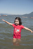 Nara Standing In The Ocean