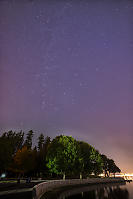 Faint Milky Way Above Trees