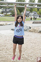 Nara Hanging From Monkey Bars