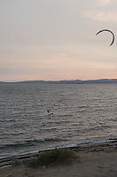Kite Surfer At Sunset