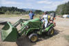 Nara Actually Driving Tractor