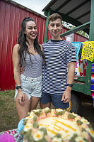 Andrew And Chrissy With Cake