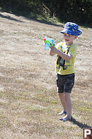 Beau With Water Pistol