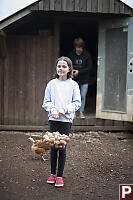 Kiera With Basket Of Eggs