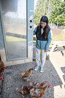 Claira Letting The Chickens Out