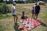 Nara And James Playing Checkers