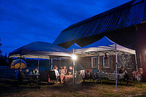 Tents At Blue Hour