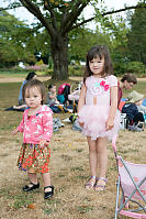 Abby And Haley In The Grass