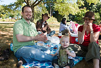 Eric Xander And Gabi Having Lunch