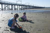 Nara And Claira Under The Pier