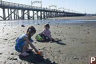 Nara And Claira Under The Pier