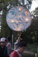 Moon Lantern At The Start Of The Parade