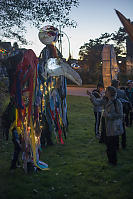 Vulture Costume At Street Corner