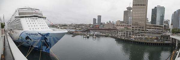 Norwegian Bliss Cruise Ship In Port