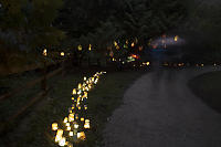 Stream Of Glass Lanterns