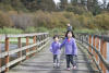 Nara And Claira On The Bridge