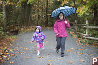 Mom And Nara Running After