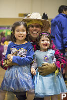 Nara John And Claira In Costumes