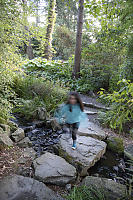 Nara Jumping Over Rock Bridge