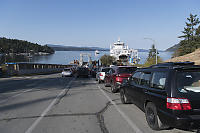 Queued Up For Ferry Transfer