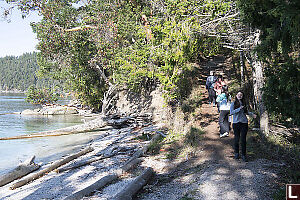 Walking Down Trail
