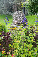 Weathered Lion Statue