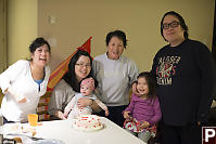 Helen's Family And Cake