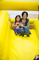 Helen And Nara On Slide