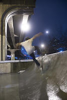 Skateboard Tricks Under Viaduct