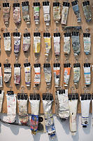 Wall Of Oil Paints
