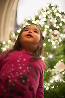 Nara Fashion Shot In Front Of Lobby Christmas Tree