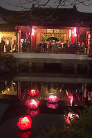 Lotus Flowers And Archway