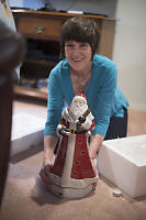 Mom With New Santa