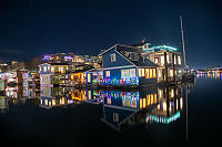 Floating Homes With Lights On