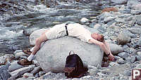 David Resting On Rock