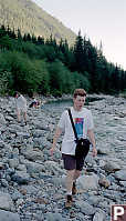 Sean Hiking Along Shore