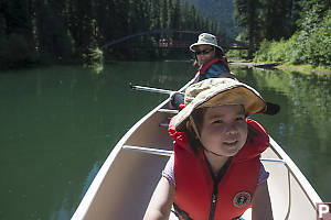 Nara Smiling In The Canoe