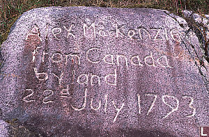 Alex MacKenzie From Canada by Land 22d July 1793