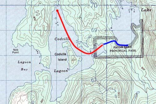 Map of Codville Lagoon