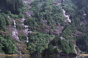 Waterfall in Cascade Inlet