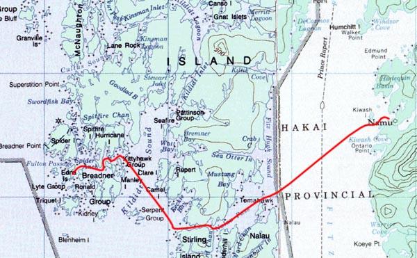 Namu To Spider Anchorage Map