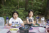 Eating Dinner At The Campsite