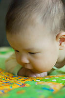 Tummy Time Looking At Pattern