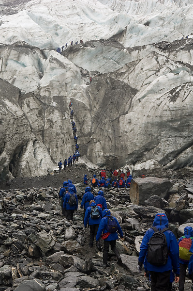 Waiting To Get On Glacier