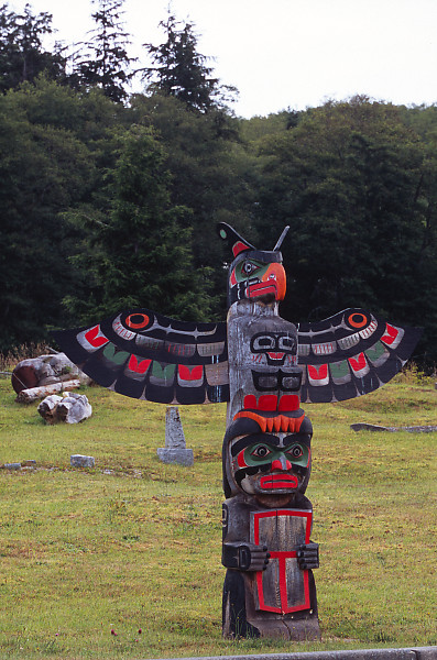 Eagle On Man Totem