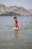 Claira Playing In The Water